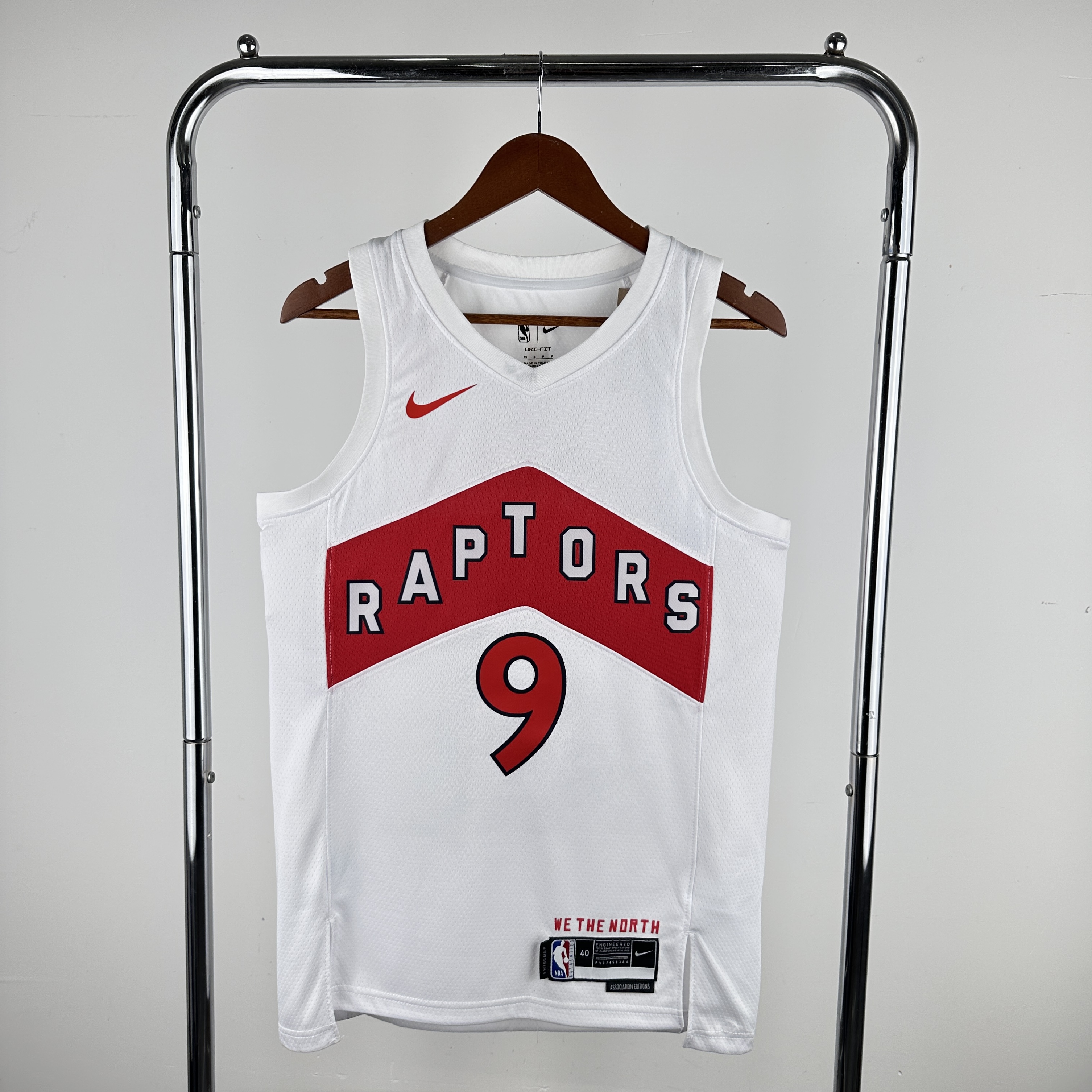 Men Toronto Raptors #9 Barrett White Nike 2024 NBA Jersey